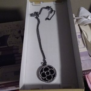 Long chain link fashion necklace